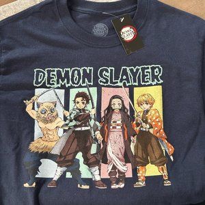 Demon Slayer Mens Small Anime T-Shirt Kimetsu no Yaiba Shirt Tanjiro‎ Kamado Tee